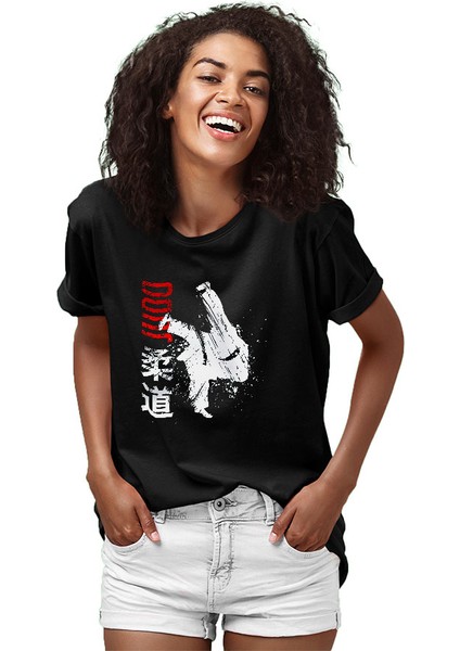 Judo Siyah Unisex Tişört T-Shirt