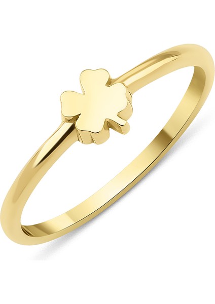 14 Ayar Altın Yonca Yüzük