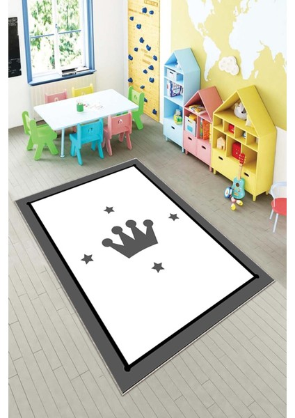 Desenli Renkli Dijital Baskı Yıkanabilir Kaymaz Taban Modern Çocuk Halısı ve Yolluk.