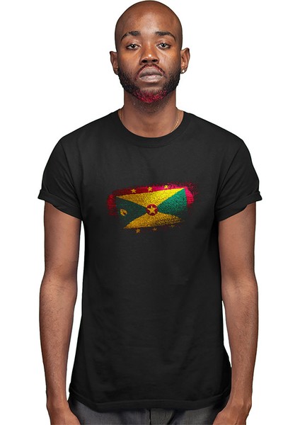 Grenada Siyah Unisex Tişört T-Shirt modelleri