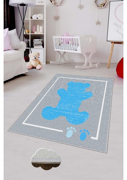 Desenli Renkli Dijital Baskılı Yıkanabilir Kaymaz Taban Modern Mutfak Halısı (Süngersiz)