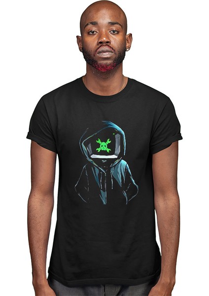 Hacker Siyah Unisex Tişört T-Shirt modelleri