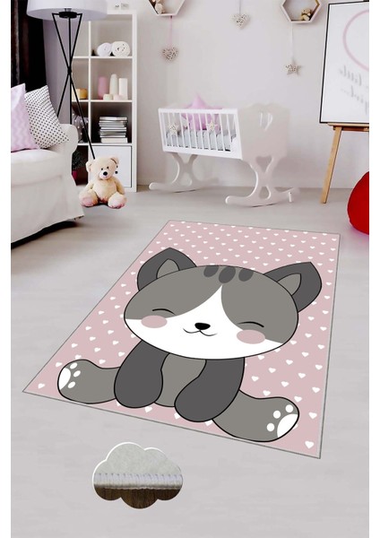 Desenli Renkli Dijital Baskılı Yıkanabilir Kaymaz Taban Modern Mutfak Halısı (Süngersiz)