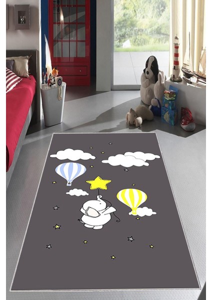 Desenli Renkli Dijital Baskı Yıkanabilir Kaymaz Taban Modern Çocuk Halısı ve Yolluk. fiyatları