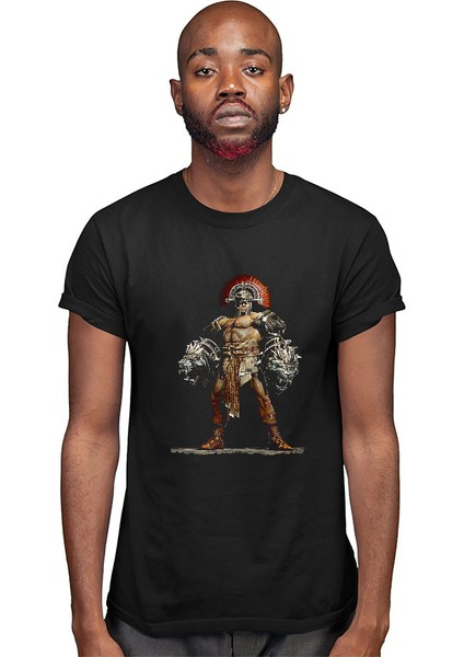 Herkül Siyah Unisex Tişört T-Shirt modelleri