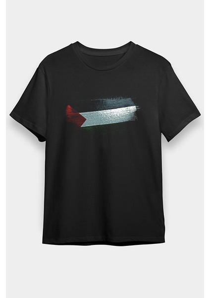 Filistin - Palestine Siyah Unisex Tişört T-Shirt