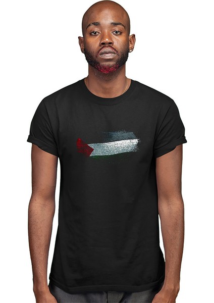 Filistin - Palestine Siyah Unisex Tişört T-Shirt modelleri