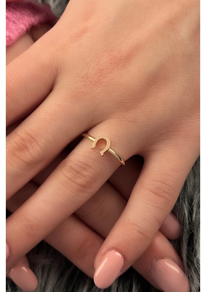 14 Ayar Altın Şans Nalı Yüzük fiyatları