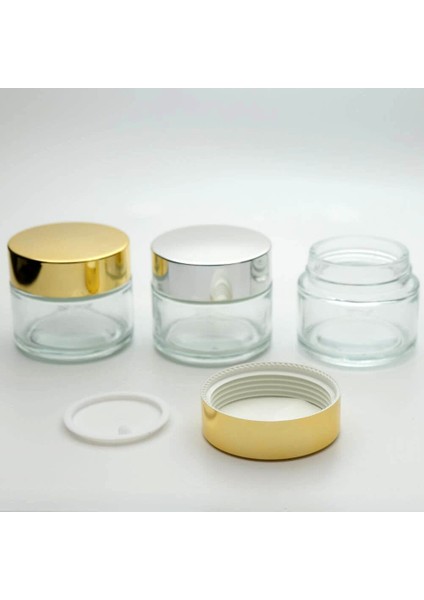 Krem Kavanozu 100 ml (5 Adet) Şeffaf Sarı Kapaklı Kutu indirimleri