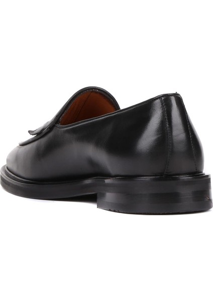 - Siyah Deri Bağcıksız Erkek Günlük Ayakkabı 250-7510 fırsatları