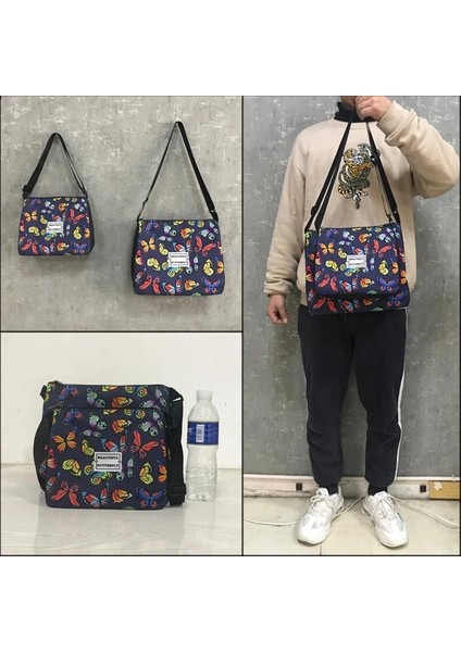 YXBCAT09X Stili 25CMX30CM Moda Prenses Çanta Yaramaz Yavru Bayan Askılı Çanta Kızlar Omuz Crossbody Çanta Yağlıboya Kedi Baskı Saklama Çantası (Yurt Dışından) indirimleri