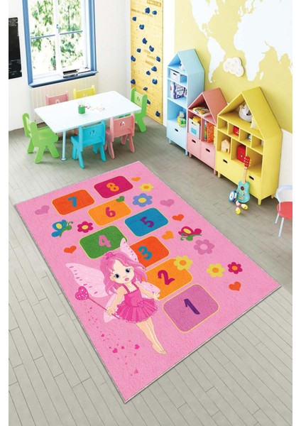 Desenli Renkli Dijital Baskılı Yıkanabilir Kaymaz Taban Modern Mutfak Halısı (Süngersiz)