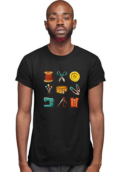 Terzi Siyah Unisex Tişört T-Shirt modelleri