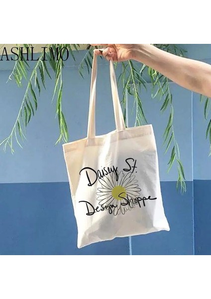 G260 Tarzı Tasarım Shopper Ayçiçeği Kadın Omuz Çantası Kanvas Çantalar Bez Çantalar Alışveriş Çantaları Harajuku Alışveriş Çantaları Moda Rahat Çanta Tote (Yurt Dışından) modelleri