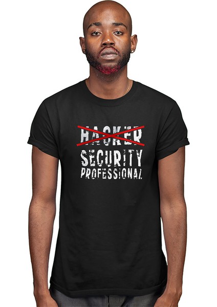 Hacker Siyah Unisex Tişört T-Shirt modelleri