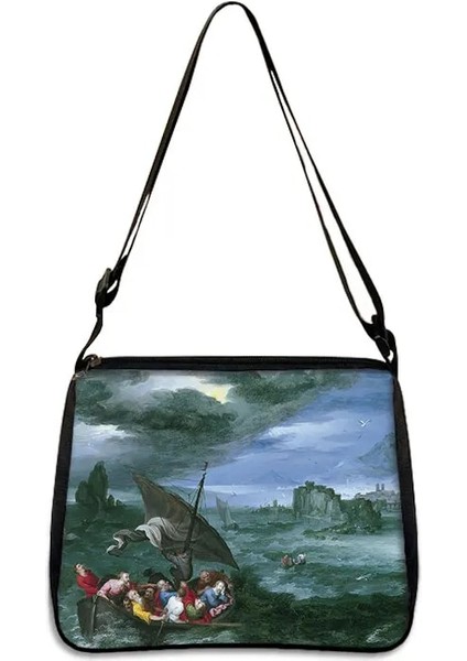 YXBSJMHS08 Tarzı 20CMX24CM Van Gogh Yıldızlı Gökyüzü Çanta Bayanlar Sanat Yağlıboya Ayçiçeği Moda Omuz Çantası Koltuk Altı Çantası Kız Alışveriş Seyahat Çantası (Yurt Dışından)