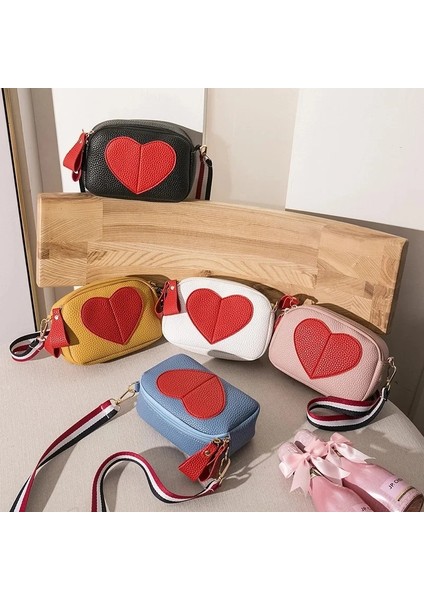 Beyaz Stil Moda Zarif Kadın Crossbody Çanta Çok Renkli Kalp Şeklinde Yastık Çanta Tote Omuz Çantaları Küçük Messenger Çanta Bayanlar Için (Yurt Dışından) modelleri