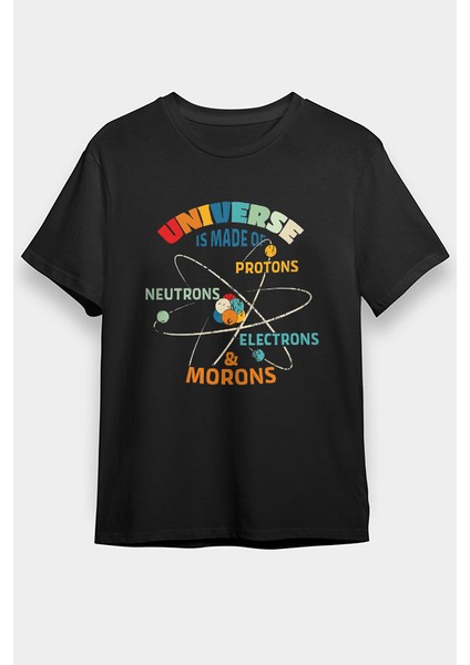 Fizikçi Siyah Unisex Tişört T-Shirt