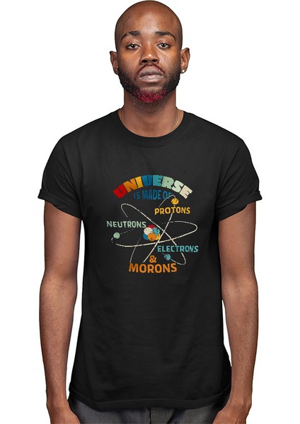 Fizikçi Siyah Unisex Tişört T-Shirt modelleri