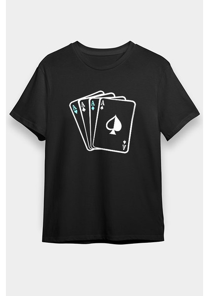 Briç Siyah Unisex Tişört T-Shirt