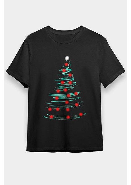 Yılbaşı Yeni Yıl Christmas Siyah Unisex Tişört T-Shirt