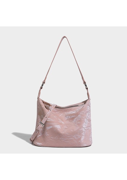 Çapraz Çanta, Son Teknoloji Renkli Çanta, Kadınların Modaya Uygun Dokulu Çapraz Çanta, Basit ve Çok Yönlü Zincir Omuz Çantası (Yurt Dışından)