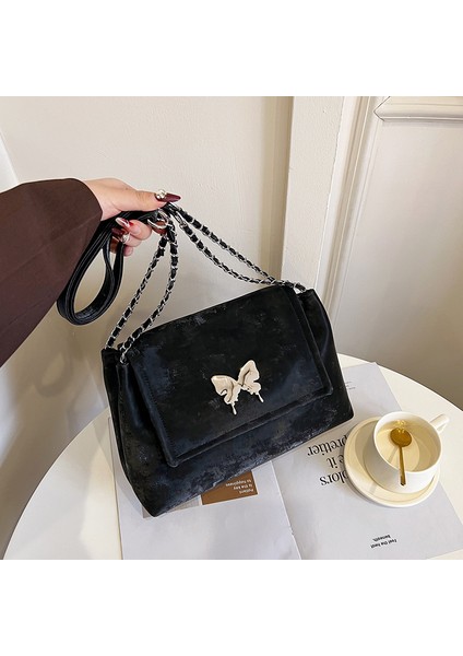 Büyük Kapasiteli Üst Düzey Zincir Koltuk Altı Çantası Tote Çanta Kadın Çantası Omuz Çantası Crossbody Çanta (Yurt Dışından)