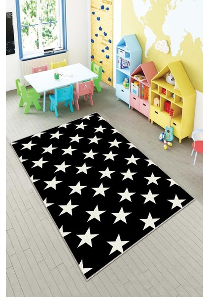 Desenli Renkli Dijital Baskı Yıkanabilir Kaymaz Taban Modern Çocuk Halısı ve Yolluk.