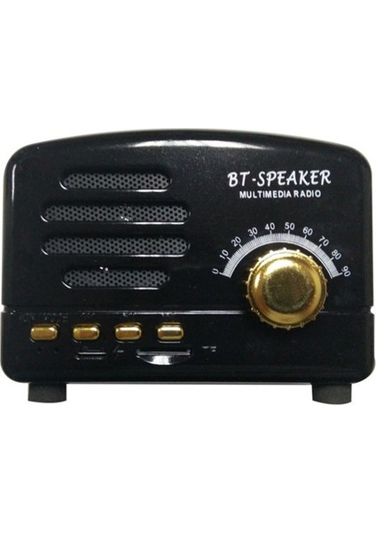 Bluetooth Hoparlör Sınır Ötesi Retro Mini Hoparlör Kartı Radyo Cep Telefonu Bluetooth Kablosuz Küçük Hoparlör (Yurt Dışından)