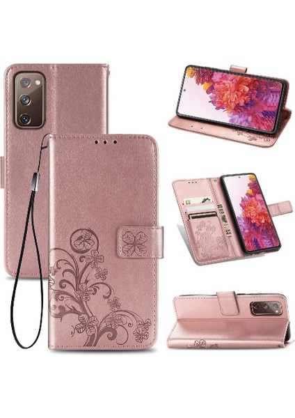 Samsung Galaxy Flip Fe Flip Kapak Için Zarif Iş Deri Telefon Kılıfı (Yurt Dışından)