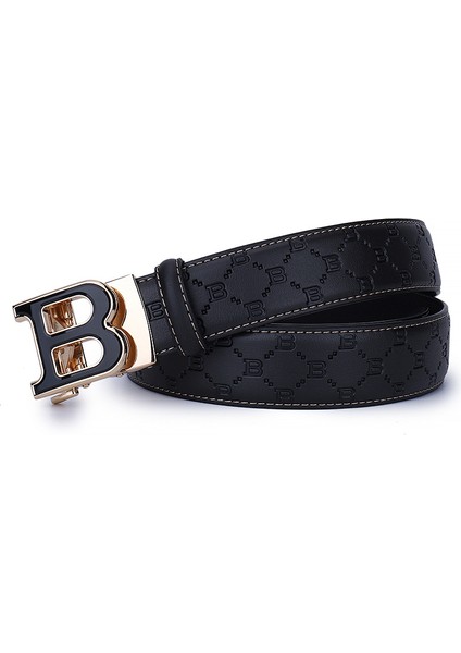 Alaşım Otomatik Tokalı Deri Kemer (Yurt Dışından)