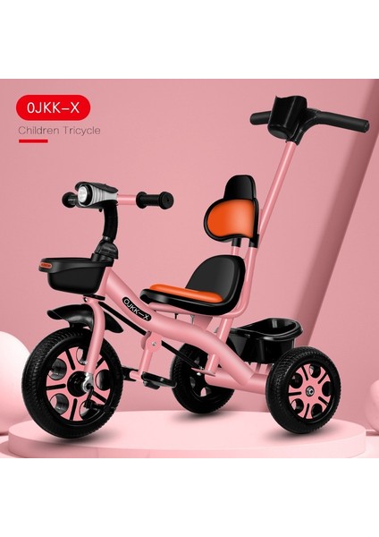 Çocuk Pedalı Itme Üç Tekerlekli Bisiklet 1-2-3-5--6 Yaşında Büyük Bebek Bisikleti (Yurt Dışından)
