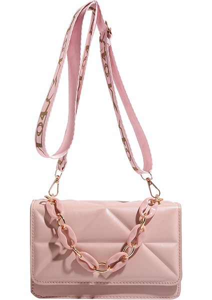 Kalın Zincirli Kadın Çantası, Basit Banliyö Çantası, Modaya Uygun Retro Kişilik Geniş Omuz Askılı Omuz Çantası (Yurt Dışından)