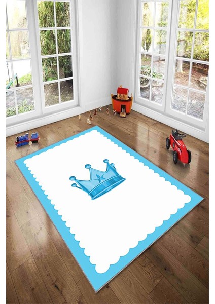 Desenli Renkli Dijital Baskı Yıkanabilir Kaymaz Taban Modern Çocuk Halısı ve Yolluk.