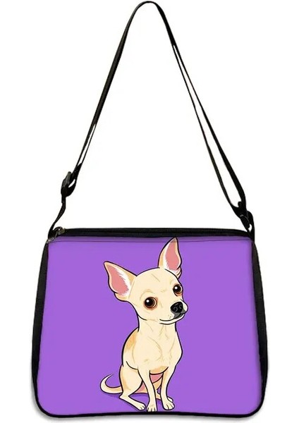 YXBCUTEDOG07X Stili 20CMX24CM Sevimli Dachshund Köpek Omuz Çantası Kadın Moda Çok Fonksiyonlu Çanta 3D Yavru Dachshund Baskı Bez Çantalar Kanvas Alışveriş Çantası (Yurt Dışından)