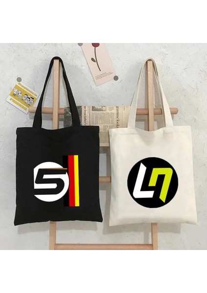 A92 Tarzı 35X40CM F1 Formula 1 Lando Norris Bottas Araba Yarışı Kadın Kanvas Alışveriş Çantası Pamuk Çanta Harajuku Tote Omuz Bayan Eko Alışveriş Çantası (Yurt Dışından) fırsatları