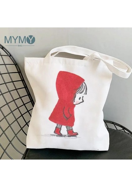 No.10 Stili 23X27CM-9X10.6IN Mafalda Karikatür Omuzdan Askili Çanta Kadın Kanvas Tote Çanta Kız Punk Büyük Kapasiteli Gotik Komik Estetik Kawaii Boyama Çanta (Yurt Dışından) fırsatları