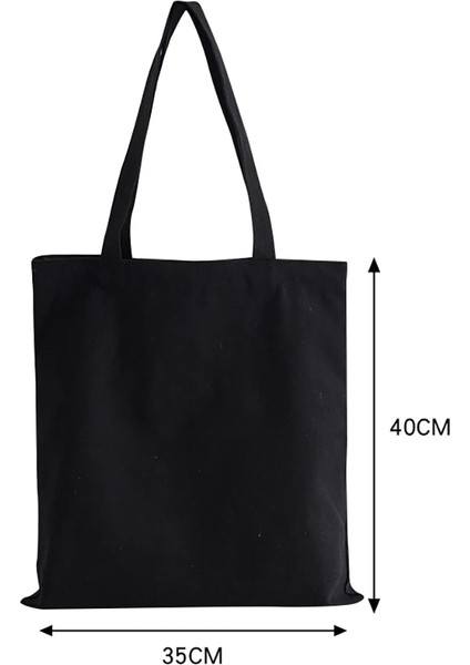 Siyah Stil Tüm Maç Mektup Serisi Çanta Katlanabilir Yeniden Kullanılabilir Kumaş Alışveriş Bayanlar Alışveriş Çantası Harajuku Tarzı Çanta Öğrenci Kanvas Tote Çanta (Yurt Dışından) modelleri