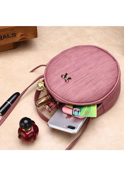 Siyah Stil Kadın Kore Moda Niş Tek Omuz Askılı Çanta Moda Crossbody Küçük Yuvarlak Çanta Yeni El Çantası Askılı Çanta (Yurt Dışından) indirimleri