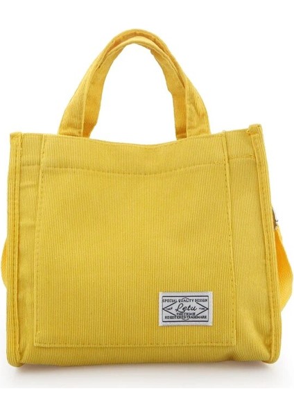Sarı Stil 30X25X10CM Moda Kadife Kadın Omuz Çantası Yeni Basit Çevre Dostu Alışveriş Çantası Trendi Çok Yönlü Messenger Çanta Wome Için Çanta (Yurt Dışından)