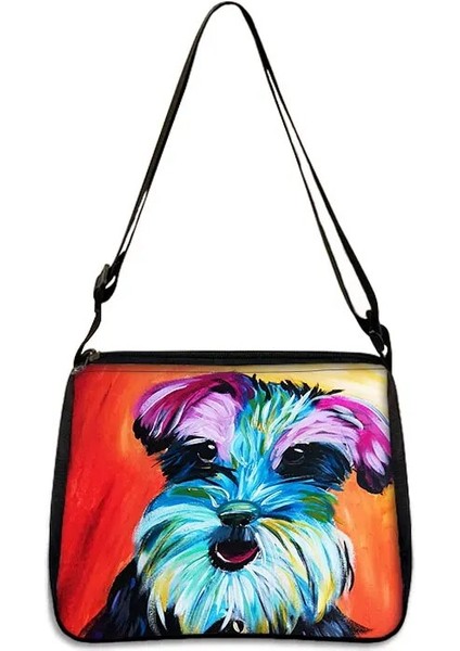 YXBSEVIMLIKÖPEK20X Stili 25CMX30CM Sevimli Dachshund Köpek Omuz Çantası Kadın Moda Çok Fonksiyonlu Çanta 3D Yavru Dachshund Baskı Bez Çantalar Kanvas Alışveriş Çantası (Yurt Dışından)
