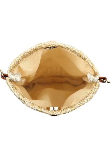 S-Bw Tarzı Moda Kadın Saman Bayanlar Crossbody Askılı Çanta Yaz Bohemia Plaj Rattan Omuzdan Askili Çanta Küçük Katı Cep Telefonu Bozuk Para Cüzdanı (Yurt Dışından) modelleri