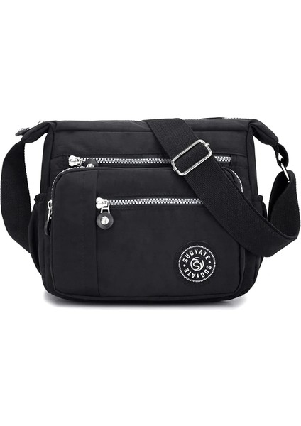 Siyah Stil Kadınlar Yüksek Li Çanta Askılı Çanta Su Geçirmez Bez Çanta Li Çapraz Çanta Omuzdan Askili Çanta ve Cüzdan Toplamak (Yurt Dışından)