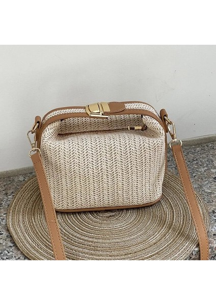 No.3 Tarzı 20X12X11 2023 Yeni Hasır Crossbody Çanta Kadınlar Için Bohemian Küçük Örgü Yaz Çanta ve Lüks Çanta Tatil Kovası Plaj Çantaları (Yurt Dışından)