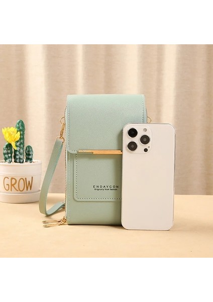 Siyah Stil Kadın Crossbody Omuz Çantaları Cüzdan Dokunmatik Ekran Cep Telefonu Çanta Yumuşak Deri Kayış Çanta Kadın Lüks Postacı Çantası (Yurt Dışından) modelleri