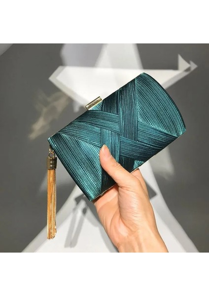 Altın Tarzı Yeni Cüzdan Şık Çok Renkli Akşam Yemeği Çantası Akşam Lüks Kadın Gelin Parti Balo Altın Püskül Düğün Debriyaj Çanta Ipek Çanta (Yurt Dışından) fiyatları