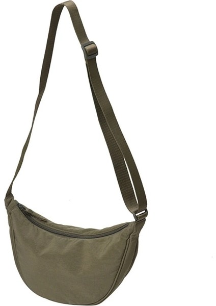 Yeşil Stil Rahat Naylon Hobos Kadınlar Kızlar Için Crossbody Çanta Tote Göğüs Boho Plaj Kılıfı Çantalar Omuz Çantaları (Yurt Dışından)