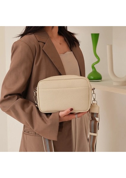 Bej Tarzı 2023 Yeni Trendy Claoulder Çanta Kadın Çantalar ve Çanta Günlük Kullanım Fermuar Pu Crossbody Bir Omuz Küçük Kare Çanta (Yurt Dışından) modelleri