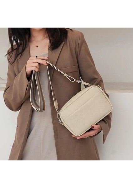 Bej Tarzı 2023 Yeni Trendy Claoulder Çanta Kadın Çantalar ve Çanta Günlük Kullanım Fermuar Pu Crossbody Bir Omuz Küçük Kare Çanta (Yurt Dışından) indirimleri