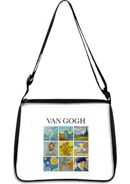 YXBSJMHS20 Tarzı 20CMX24CM Van Gogh Yıldızlı Gökyüzü Çanta Bayanlar Sanat Yağlıboya Ayçiçeği Moda Omuz Çantası Koltuk Altı Çantası Kız Alışveriş Seyahat Çantası (Yurt Dışından)